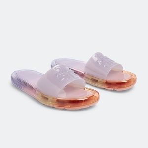 TORY BURCH BUBBLE JELLY SLIDES SPRING LAVENDER